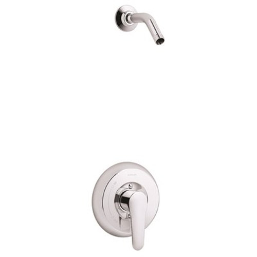 KOHLER 1-Handle Rite-Temp Shower Valve Trim Kit with Lever Handle Less Showerhead in Polished Chrome (Valve Not Included)