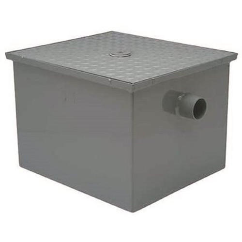 Zurn 10 in.x 10 in. Steel Grease Trap with 2 in. No Hub