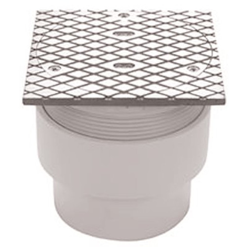 Zurn 9 in. Square Cleanout Floor Drain