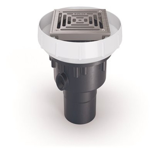 Zurn 5 in. Abs Slab on Grade with Stainless Steel Strainer and 2 in. x 3 in. Outlet Floor Drain