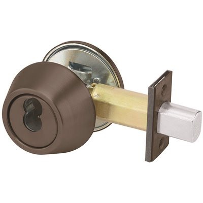 Yale Commercial Locks and Hardware D Series Dark Satin Bronze Deadbolt Cylinder by Thumbturn SFIC Cylinder Prep Less Cylinder