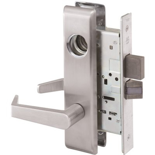 Yale Less Cylinder, Escutcheon Plate, Dormitory with Deadbolt Mortise Handleset