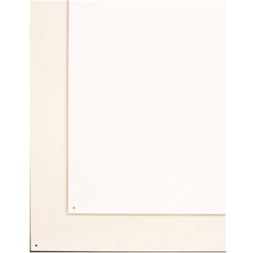 30 in. x 24 in. Range Splash Guard Reversible in White/Almond