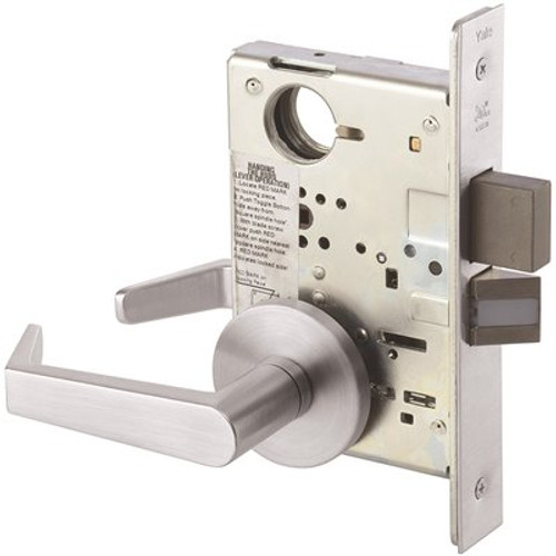 Yale Rose Satin Chrome Mortise Augusta Lever Privacy Handleset