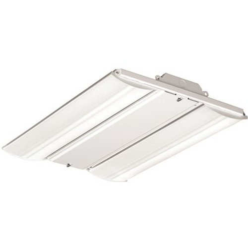 Hubbell Lighting Peloton 2 ft. 192-Watt Equivalent Integrated LED White High Bay Light with Wide Light Distribution, 4000K Hubbell Lighting Peloton 2 ft. 192-Watt Equivalent Integrated LED White High Bay Light with Wide Light Distribution, 4000K