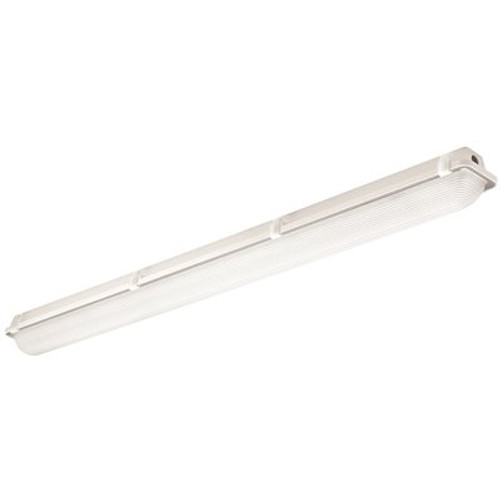 Hubbell Lighting LXEN 4 ft. 64-Watt Equivalent Integrated LED White Vaportite Strip Light, 4000K with Frosted Acrylic Lens