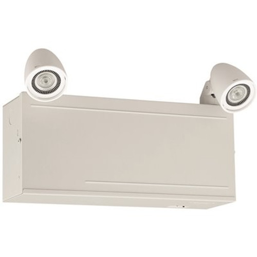 Hubbell Lighting Dual-Lite 33-Watt Integrated LED White Emergency Light with Remote Capacity