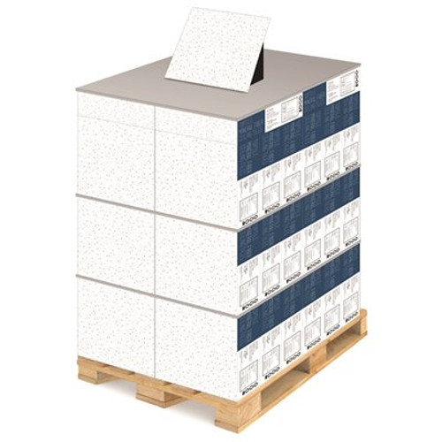 TopTile Mineral Fiber 2 ft. x 2 ft. Lay-In Tegular Edge 9 in./16 in. White Spray Ceiling Tile (1-Pallet) TopTile Mineral Fiber 2 ft. x 2 ft. Lay-In Tegular Edge 9 in./16 in. White Spray Ceiling Tile (1-Pallet)