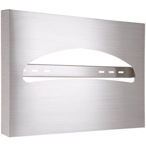 Alpine Industries Stainless Steel Brushed Half-Fold Toilet Seat Cover Dispenser