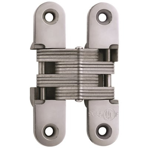 SOSS 1 in. x 4-5/8 in. Bright Stainless Steel Invisible Hinge