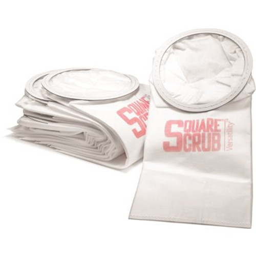 Square Scrub HEPA Dry Vac Ultimate Micro Lined Bag - 10/Case