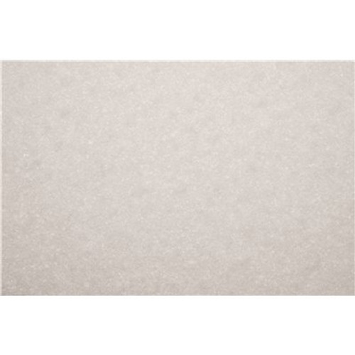 Square Scrub 20 in. x 1/4 in. White Driver Pad (10 per Case)