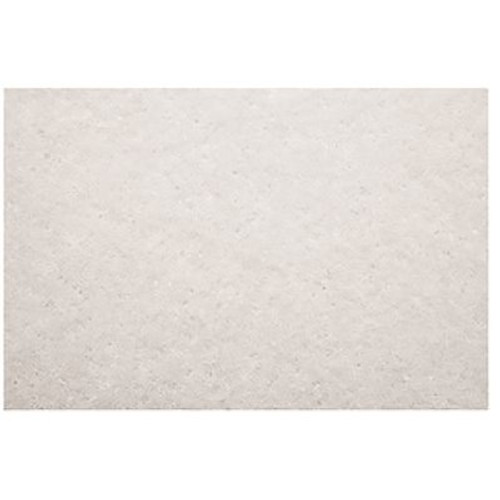 Square Scrub 20 in. x 1 in. White Pad (5 per Case)