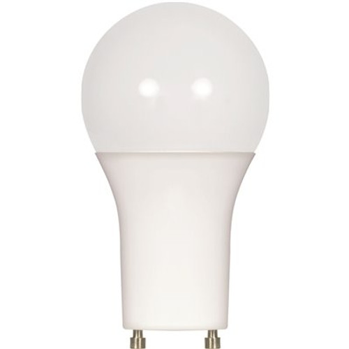 SATCO|Satco 60-Watt Equivalent A19 Bi Pin GU24 Base Dimmable and Enclosed Rated LED Light Bulb in