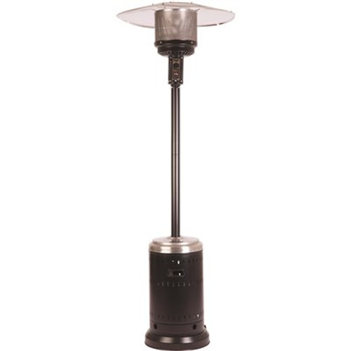 Fire Sense 46,000 BTU Onyx and Stainless Steel Gas Patio Heater
