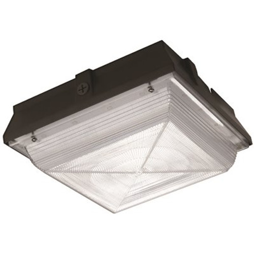 Commercial Electric 150-Watt Equivalent Integrated LED Outdoor Security Light, 2200 Lumens, Canopy Light and Area Light