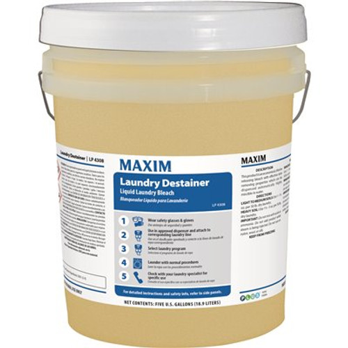 Maxim 5 Gal. Liquid Laundry Destainer/Bleach