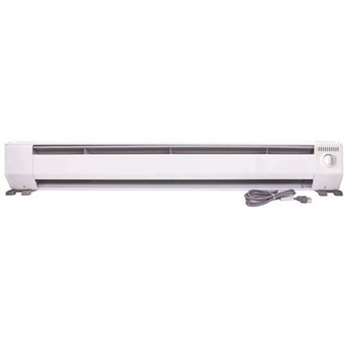 KING 48 in. 1000-Watt 120-Volt Portable Baseboard Heater in Bright White KING 48 in. 1000-Watt 120-Volt Portable Baseboard Heater in Bright White