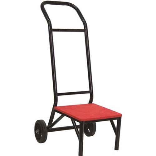 Carnegy Avenue Steel 4-Wheeled Folding Table Dolly in Black