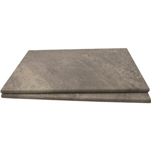 MSI Quarzo Gray 0.79 in. x 13 in. x 24 in. Porcelain Pool Coping (26 Pieces/56.33 sq. ft./Pallet)