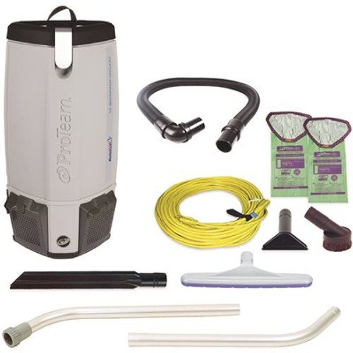 Renown 10 Qt. Commercial Backpack Vacuum Cleaner with 1.5 in. Xover Multi-Surface Floor Tool and 2-Piece Wand Tool Kit