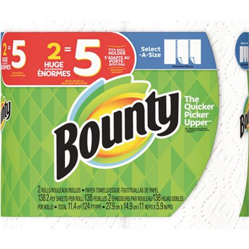 Bounty Select-A-Size White Paper Towel Roll (2-Huge Rolls)