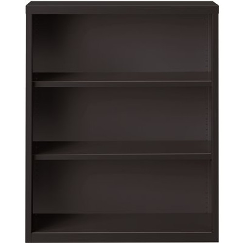 Hirsh 42 in. H Metal Black 3-Shelf Standard Bookcase