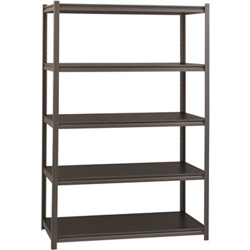 Iron Horse Gray 5-Tier Boltless Steel Garage Storage Shelving Unit ( 48 in. W x 72 in. H x 18 in. D )