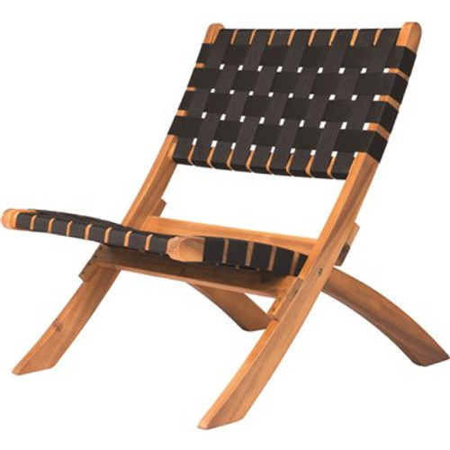 Patio Sense Sava Folding Outdoor Wooden Lounge Chair