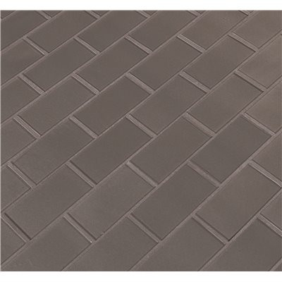 MSI Metallic Gray Subway 11.81 in. x 11.81 in. x 8 mm Glass Mesh-Mounted Mosaic Tile (9.7 sq. ft./Case)