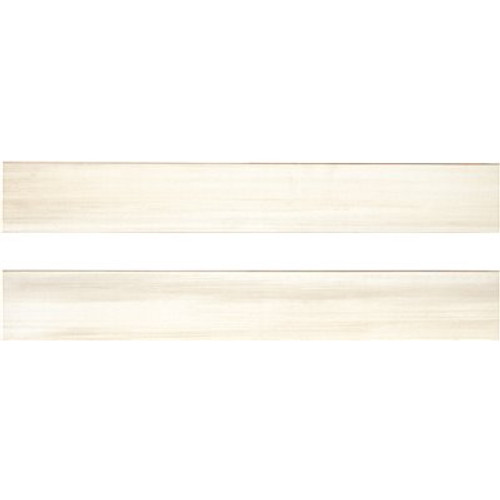 MSI Water Color Bianco Bullnose 3.5 in. x 24 in. Matte Porcelain Wall Tile (24 lin. ft./Case)