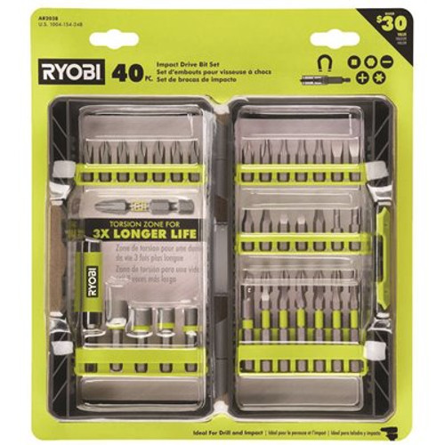 RYOBI Impact Rated Driving Kit (40-Piece)