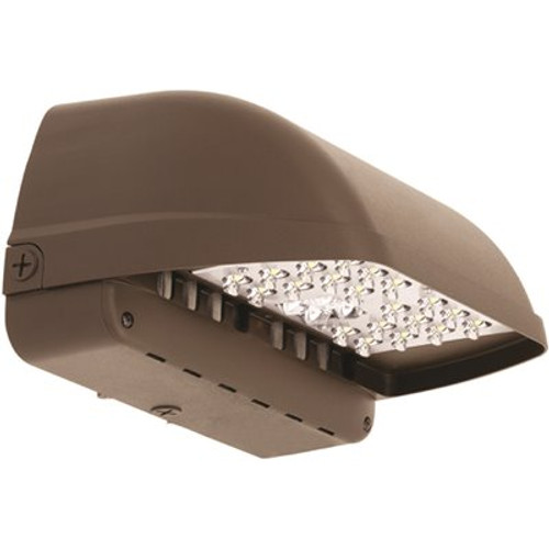 LitePak 150-Watt Equivalent Integrated LED Dark Bronze Outdoor Wall Pack Light with Photocontrol