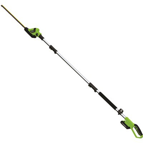 Earthwise 20 in. 20V Lithium-Ion Cordless Pole Hedge Trimmer - 2 Ah Battery and Charger Included