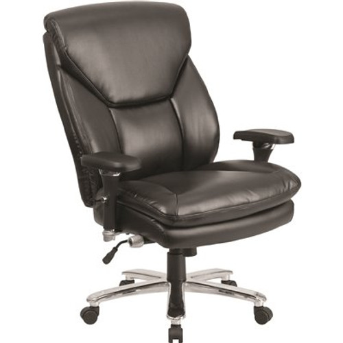 Carnegy Avenue Black Leather Metal Office/Desk Chair Carnegy Avenue Black Leather Metal Office/Desk Chair