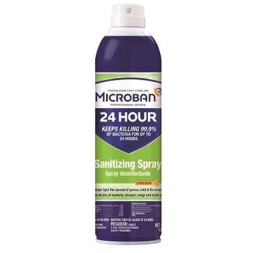 Microban Professional 24-Hour 15 oz. Sanitizing Spray, Citrus Scent