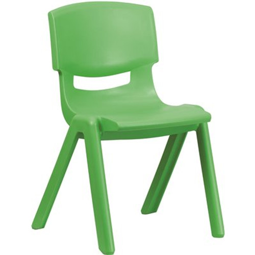Carnegy Avenue Green Plastic Stackable School Chair with 15.5 in. Seat Height Carnegy Avenue Green Plastic Stackable School Chair with 15.5 in. Seat Height