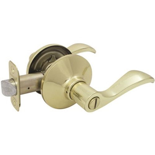 Defiant Naples Polished Brass Privacy Bed/Bath Door Lever Defiant Naples Polished Brass Privacy Bed/Bath Door Lever