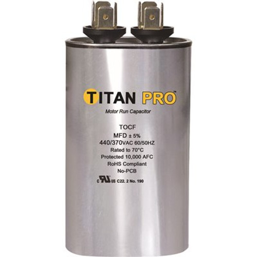 TITAN Run Capacitor 30 MFD 440/370-Volt Oval