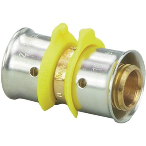 Viega PureFlow Press Coupling 3/4 in. x 3/4 in. Zero Lead Bronze