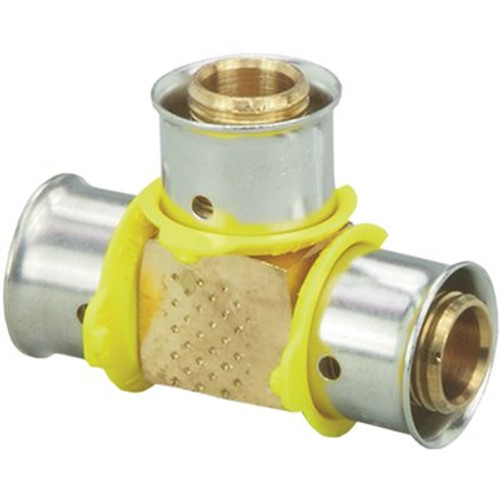 Viega PureFlow Press Tee 3/4 in. x 3/4 in. x 3/4 in. Zero Lead Bronze