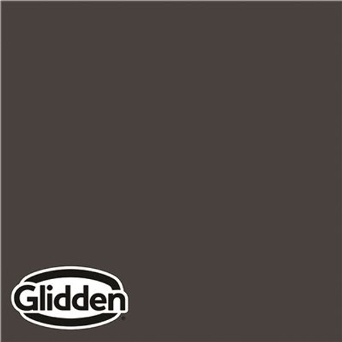 Glidden Premium 5 gal. #PPG1001-7 Black Magic Semi-Gloss Exterior Latex Paint