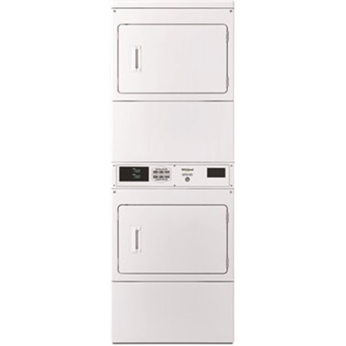 Whirlpool 7.4 cu. ft. 120-Volt White Gas Double Stacked Commercial Dryer