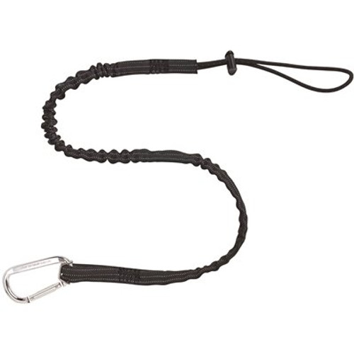 Ergodyne 10 lbs. Black Extended Single Carabiner Tool Lanyard