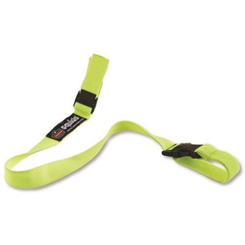 Ergodyne Squids Lime Elastic Hard Hat Lanyard with Buckle