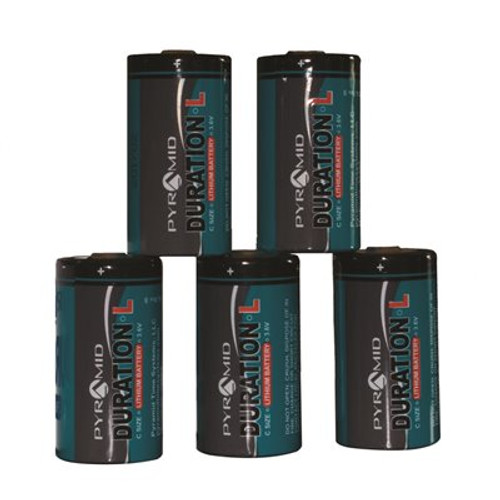 Pyramid Time Systems C 3.6-Volt Lithium Batteries (5-Pack)
