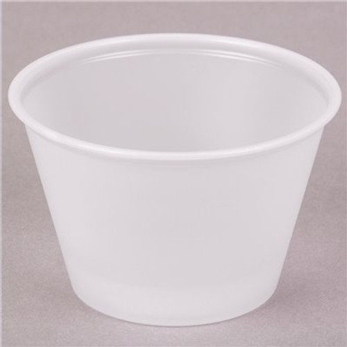 Dart Solo 4 oz. Translucent Souffles Plastic Portion Cup (2500 per Case)