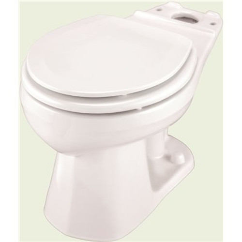 Gerber Plumbing Ultra Flush Pressure Assisted 1.0/1.28/1.6 GPF Round Front Toilet Bowl Only in White