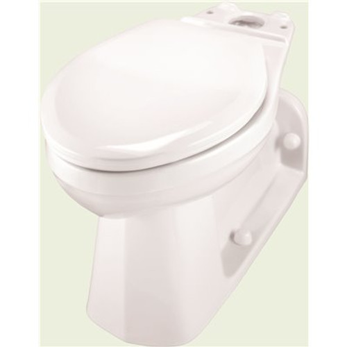 Gerber Plumbing Ultra Flush Pressure Assisted 1.0/1.28/1.6 GPF Back-Outlet Elongated Toilet Bowl Only in White