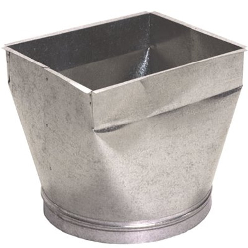 Master Flow 14 in. x 20 in. to 12 in. Square to Round Transition